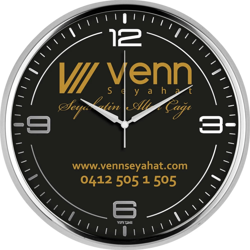 V30-950-GV Metal Duvar Saati Firmaya Özel Baskı