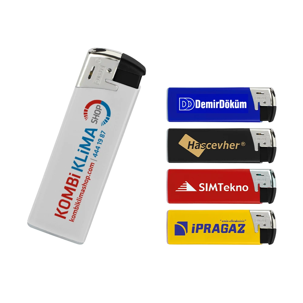 TK21R Clipper Brio Fit Elektronic Si̇boplu Çakmak Firmaya Özel Baskı